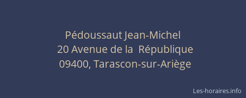 Pédoussaut Jean-Michel