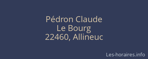 Pédron Claude