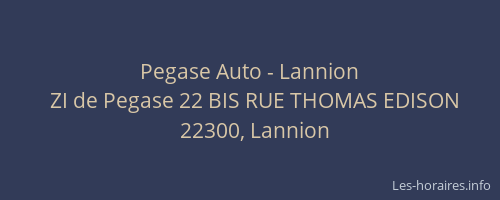Pegase Auto - Lannion