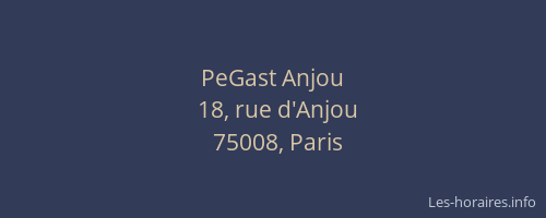 PeGast Anjou