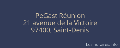 PeGast Réunion