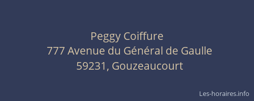 Peggy Coiffure