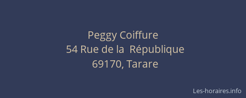 Peggy Coiffure