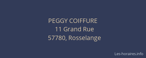 PEGGY COIFFURE
