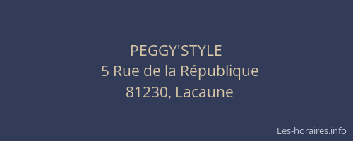 PEGGY'STYLE