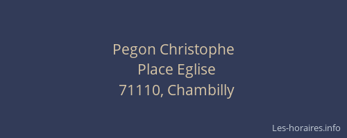 Pegon Christophe