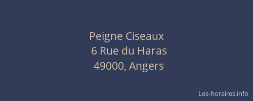Peigne Ciseaux