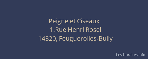 Peigne et Ciseaux