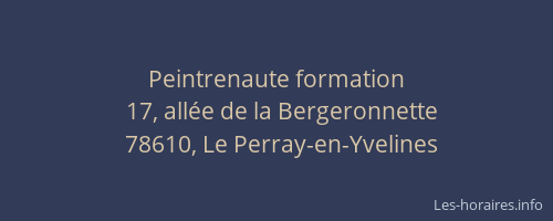 Peintrenaute formation