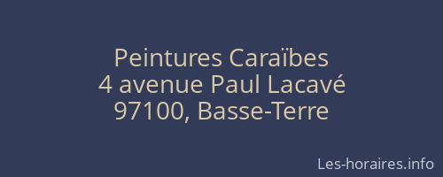 Peintures Caraïbes