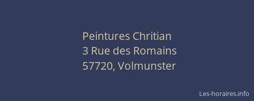 Peintures Chritian