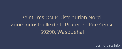 Peintures ONIP Distribution Nord