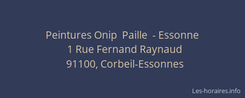 Peintures Onip  Paille  - Essonne