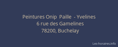Peintures Onip  Paille  - Yvelines