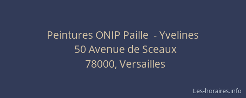 Peintures ONIP Paille  - Yvelines