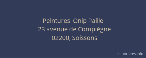 Peintures  Onip Paille