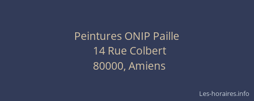 Peintures ONIP Paille