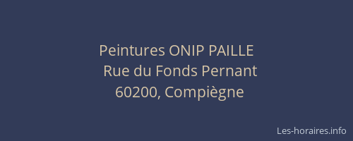 Peintures ONIP PAILLE