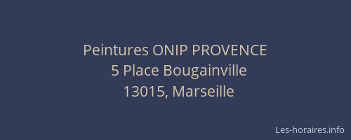 Peintures ONIP PROVENCE