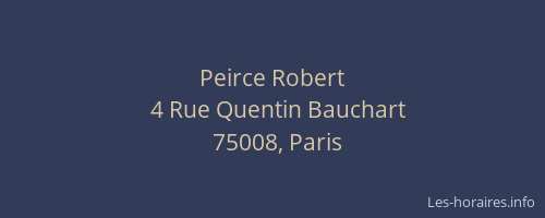Peirce Robert