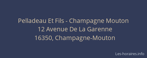 Pelladeau Et Fils - Champagne Mouton