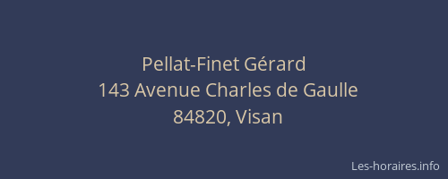 Pellat-Finet G&eacute;rard