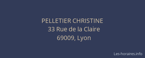 PELLETIER CHRISTINE