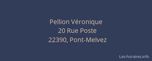Pellion V&eacute;ronique