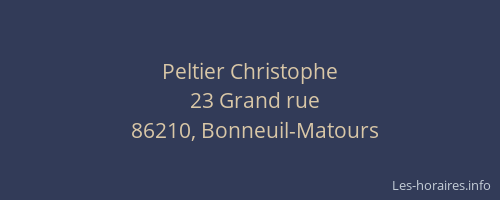 Peltier Christophe