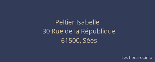 Peltier Isabelle