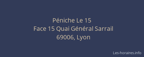 Péniche Le 15