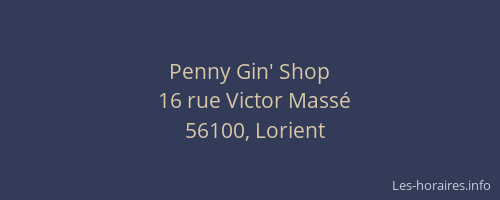 Penny Gin' Shop