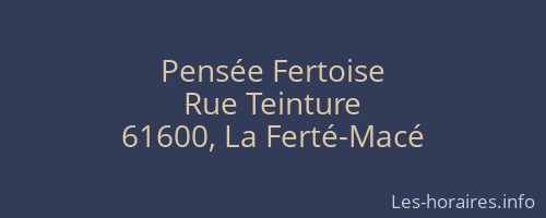 Pensée Fertoise