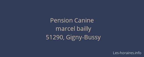 Pension Canine