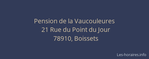 Pension de la Vaucouleures
