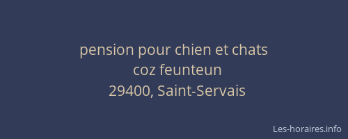 pension pour chien et chats