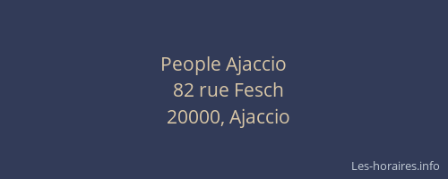 People Ajaccio