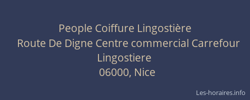 People Coiffure Lingostière