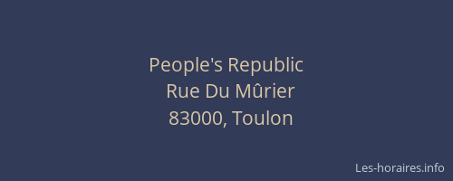 People's Republic