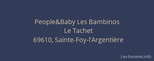 People&Baby Les Bambinos