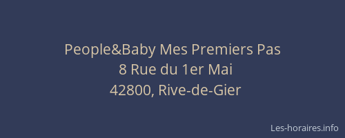 People&Baby Mes Premiers Pas