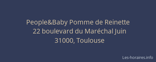 People&Baby Pomme de Reinette