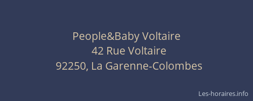 People&Baby Voltaire