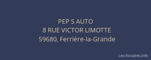 PEP S AUTO