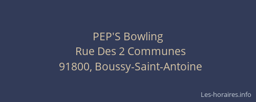 PEP'S Bowling