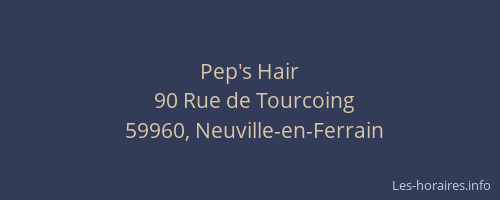 Pep's Hair
