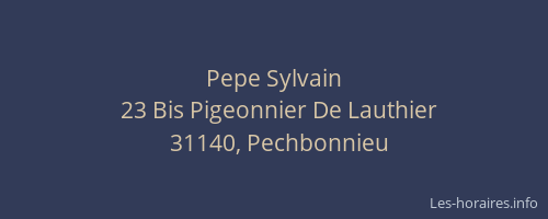 Pepe Sylvain