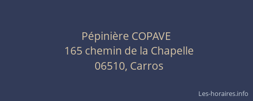 Pépinière COPAVE