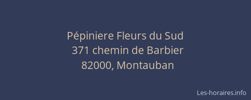 Pépiniere Fleurs du Sud