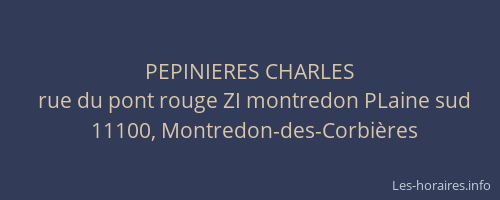 PEPINIERES CHARLES